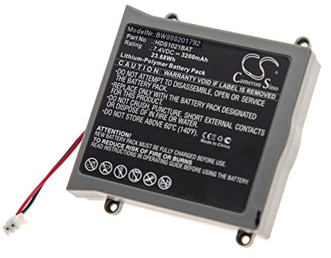 vhbw Replacement Battery compatible with Owon HDS-N oscilloscope, HDS1021M Measuring Devices (3200mAh, 7.4V, Li-Polymer)