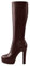 Only maker Platform High Boot Langschaftstiefel Pole Dance Absatzstiefel Weitschaft Stiefel Boots Weinrot Bordeaux EU 40
