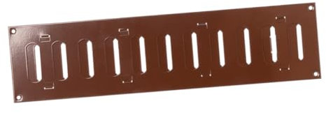 400x100mm Marrone Griglia di ventilazione in lamiera di acciaio, griglia di ventilazione