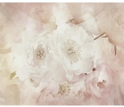 decomonkey - Papier Peint Panoramique Fleurs 400x280 cm - Décoration murale moderne – Tapisserie décorative pour chambre salon - Fleurs plantes nature