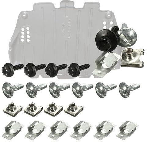C118 Set Unterfahrschutz Unterboden Motorschutz Clips, Plastik Nieten Unterfahrschutz Befestigung Klammern Befestigung Clips, Klammer Schrauben Befestigung Einbausatz