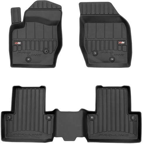 MOTOS Gummimatten Auto Fussmatte passend für Volvo XC90 I 2002-2016 Verbessern Sie Ihren Reisekomfort mit Antirutschmatte Auto 3D- Allwetter fußmatten Auto, Schutz vor Verschmutzung