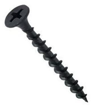 4.2x70mm Vis Noires Pour Cloisons Sèches, Tête Fraisée Phillips, Filetage Grossier Autotaraudant, Pointe Acérée, Vis à Bois Phosphatées, Vis Pour Plaque de Plâtre Sur Bois (250 pcs)