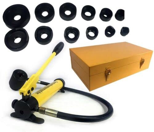 Perforatrice hydraulique pour tôle - Cylindre - Poinçon perforé - Tube en acier à outils - Poinçon hydraulique - Perforatrice hydraulique - Pompe hydraulique - Pompe électrique