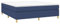 vidaXL Boxspringbett mit Matratze Bett Doppelbett Polsterbett Bettgestell Bettrahmen Hotelbett Lattenrost Schlafzimmerbett Blau 160x200cm Stoff