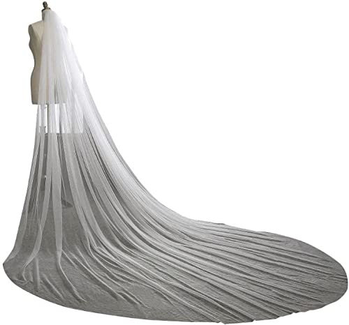 OIDESA Brautschleier, Brautschleier, Brautschleier Brautschleier 3m Elegante Brautschleier, Braut 1 und 2 Schichten Brautschleier Zubehör Ellenbogenlänge (Color : Beige, Size : 300cm Beige)