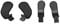 KIMISS Elite Controller Zubehör 2 Edelstahl 4 Paddles Ersatzteile für One Series Modell 1797 (Schwarz)