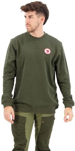 Fjällräven Herren 1960 Logo Badge Sweater, Deep Forest, XS