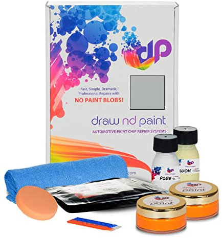 DrawndPaint Ausbesserungslack Lackreparaturset Kratzerentfernung Autolackrapatur Ausbesserung Steinschlägen Kratzern am Auto Lackstift geeignet für VW Oryxweiss Perlmutt - L0K1, L