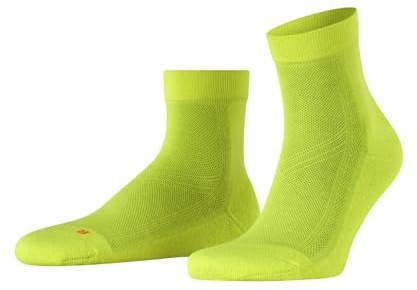 FALKE Unisex Cool Kick Socken atmungsaktives schnelltrocknendes Funktionsmaterial leichte Polsterung Plüschsohle kühlend moderne Quarterlänge flache Naht an Fußspitze sportlich 1 Paar
