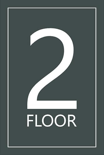 2nd floor, grey informational sign - 1mm flexible Plastic sign (200mm x 150mm)