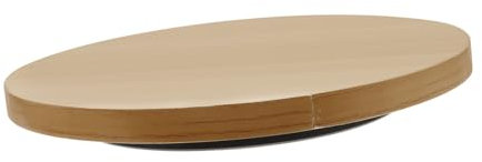 KONTONTY Rotierendes Bonsai-schneide-tablett Holzoptik Drehbarer Pflanzen-ablagekorb Multifunktionales Kunststoff-drehtablett Für Blumenarrangements Und Desktop