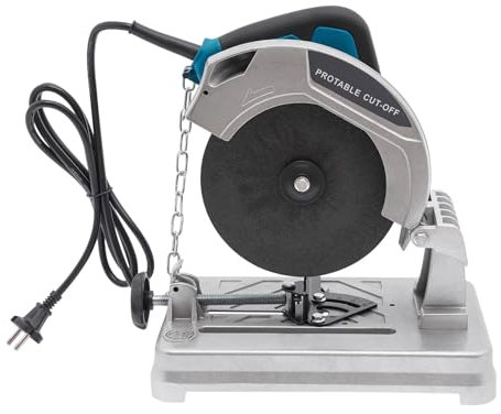 Troncatrice per metallo, sega da taglio per metallo, 5200 giri/min, Power Tools in metallo, sega, troncatrice multiuso (blu)