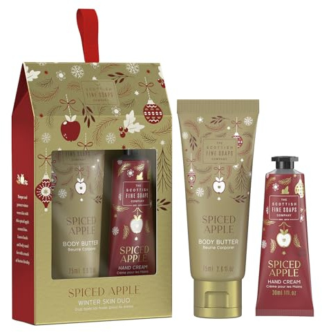 Scottish Fine Soaps Spiced Apple 2024 Winter Skin Duo - Body Butter & Handcreme Geschenkset