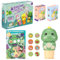 Aufkleberstempel,Reisespiele Sticker Set Mit Malbuch,24 Seitiger Aktivitätenblock,insgesamt 500 Aufkleber,Kleine Geschenke für Kinder,Reisespielzeug für Kleinkinder ab 3-6 Jahren (Dinosaurierpaket)