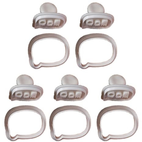 5 einzigartige Halloween-Ausstechformen, drückbar, Plätzchenform, Plastomer, Keksstempel, Backdekoration, Werkzeug