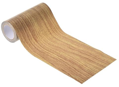 Cinta de reparación de grano de madera de 3.15 pulgadas x 15 pies, cinta autoadhesiva de color de madera para muebles, suelos, armarios, ventanas, puertas, decoración del hogar y proyectos de