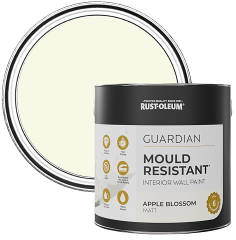 Rust-Oleum Green Guardian Mould Resistant Wall Paint - Apple Blossom 2.5L