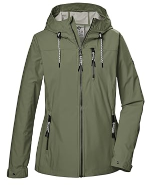 G.I.G.A. DX Damen Softshelljacke/Outdoorjacke mit Kapuze GS 74 WMN SFTSHLL JCKT, blasses oliv, 50, 43052-000