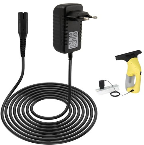 5.5V Cable Cargador Compatible con Karcher limpiacristales Window WV1, WV2, WV51, WV55R, WV55, WV60, WV60 Plus, WV70, WV75, Wv75 Plus, Cargador de Fuente de alimentación de 5.5V 600mA