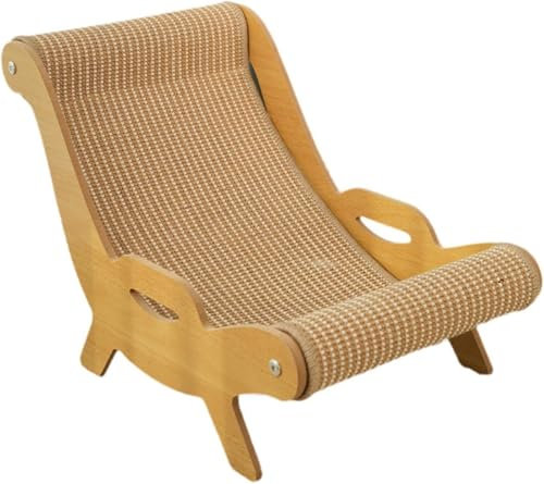 2-en-1 Grattoir et Repos, Fauteuil Inclinable à Chat Multifonction, Griffoire, Tapis à Gratter en Sisal pour Chat, Résistant à l'usure, pour Divertissement Intérieur/Protection de Meubles,Planche à gr