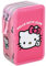 Plumier Escolar Triple 44 Piezas – para Hello Kitty Fan – Estuche 3 Cremalleras Azul con Lápices, Rotuladores y Accesorios – Idea Regalo Niña – Gadget Oficial Clondo