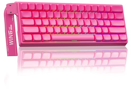 AULA WIN60 HE PRO 60% Mechanical Gaming Keyboard Wired, Magnetic Switch Hot Swappable, Adjustable Actuation Rapid Trigger Mode, 8000Hz Polling Rate, RGB Small Keyboard 60 Percent Compact Design for PC