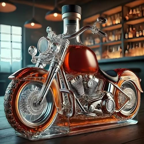 Décanteur à whisky en forme de moto, récipient à vin, bouteille de vin en forme de moto, aérateur de vin, bouteille d'alcool vintage, décoration de bureau pour champagne et cuisine
