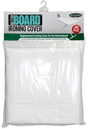 Sullivans 59 x 22 Better Board Replacement Ironing Cover, 100% Cotton, White