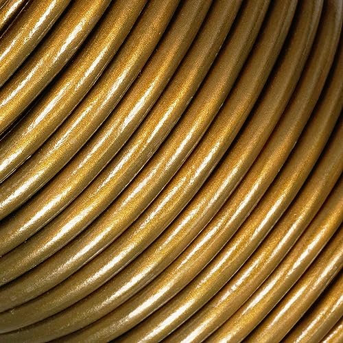 ElekTek Lighting Flex 3 Core 0.75mm Gold Effect PVC Outer per Metre