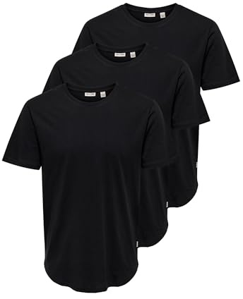 Only & Sons Male T-Shirt ONSMATT 3-Pack T-Shirt | T-shirt