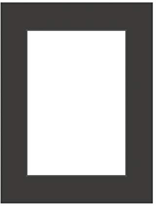 DEHA Design Passepartout Karton 59,4x84,1 cm (DIN A1) für Bilder im Format 42x59,4 cm (DIN A2), Schwarz