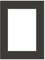 DEHA Design Passepartout Karton 59,4x84,1 cm (DIN A1) für Bilder im Format 42x59,4 cm (DIN A2), Schwarz