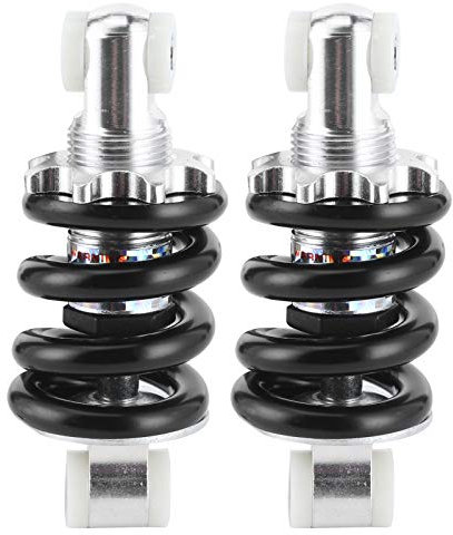 Stoßdämpfer und Federbeine hinten Federbein & Feder Paar 4-Zoll-Stoßdämpfer Einstellbarer Dämpfer Universal für 2-Takt 47cc 49cc Chinesisches Minimoto Mini Moto