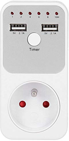 180~260V 13A USB Digital Programmierbarer Steckdosentimer 24-Stunden-Plug-In Mechanischer Timer Smart Timing Geerdeter Aquariumschalter Steckdose Zubehör für Lampenlüfter Grow Light(3#)
