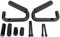 Qiilu Maniglia per presa auto, Maniglia per presa auto, accessorio per maniglia anteriore in lega di alluminio adatto per Jeep wrangler JK 2/4 porta 2007-2019