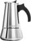 The London Sip Stainless Steel Induction Stovetop Espresso Maker - Make Cafe Quality Italian Style Coffee at Home with This Premium Moka Pot in Modern Chrome Company. (Silver, 3 Cup)