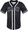 Karl Kani Serif Pinstripe Baseball Jersey Trikot (DE/NL/SE/PL, Alphanumerisch, XL, Regular, Regular, Black)