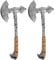 Homoyoyo 2PCS Halloween Props,Cosplay Toy Fake Hatchet with Handle for Halloween Masquerade Carnival Party Accessories