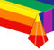 Regenbogen-Tischdecke, Gay-Pride-Tischdecke, Regenbogen-Tischdecke, 137,2 x 274,3 cm, Regenbogen-Tischdecke, rechteckig, Tischdecke für Gay-Pride-Party, Sommer, Strand, Kindergeburtstag,