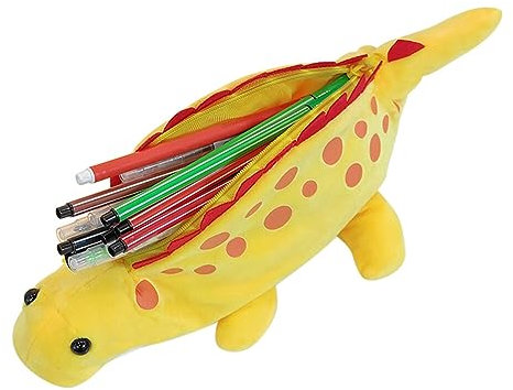 Dino Federmäppchen für Kinder, 3D Plüsch-Federmäppchen Federmäppchen Mädchen Federtaschen Jungen Schulmäppchen Schlamperetui Süß Schreibwaren Veranstalter Federpenal für Kinder Teenager