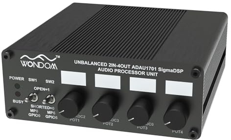 ADAU1701 2.1 4.0 DSP Digital Signal Processing Preamp Crossover 5,1 cm 4-Out Tone Board mit Höhen Bass Lautstärkeregelung Unterstützung Sigmastudio