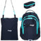 Elephant Schulrucksack 3 Teile Set Hero Signature Jungen Mädchen Rucksack Mäppchen Box Sportbeutel Attach Bag rtmb (Tiff Türkis 13015 Türkis Black)