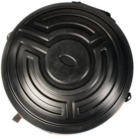 Fame FHPB-HC-1 Handpan Hardcase, Professionelles Hartschalencase, Wasser- und Stoßfest, mit Rucksackgurten, Schwarz
