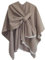Poncho Damen Strick Reversibel Cape Decke Elegant Warme Schultertuch Gestrickter Schal Mantel für Frühling Herbst（Khaki）