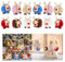 12 Stück Weihnachtsanhänger, Weihnachtsbaum Deko Weihnachtsdeko Rentier Weihnachtsbaumschmuck Weihnachtsschmuck Holz Kinder, Christmas Decorations Filz Rentier Deko Weihnachten Weihnachtsbaum Anhänger