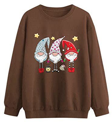 Prime Deals Of The Day Prime Sale Women Jumpers Size 14 Christmas Jumper Cute Ladies Hawaiian Shirt Navy White Striped Top Funnel Neck Sweatshirt Women Under 5 Pounds Clearance