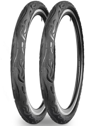 GRELiving Fahrradreifen 24x2.125 57-559 Faltbar Reifen Fahrradmantel Pendler-Reifen für MTB City-Bike Road Cruiser Bike Tires