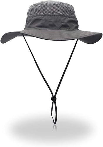 EONPOW Sonnenhut Herren Damen Gartenhut UV-Schutz Sonnenschutz Hut Sommerhut mit Breiter Krempe Outdoor Anglerhut Wanderhut