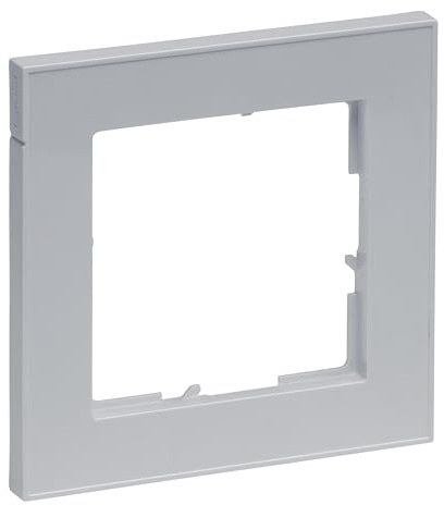 LEGRAND, SEANO+ 1-fach Rahmen, halogenfreies Thermoplast, nachhaltige Produktion und Verpackung, Farbe: Titanium lackiert, 765681